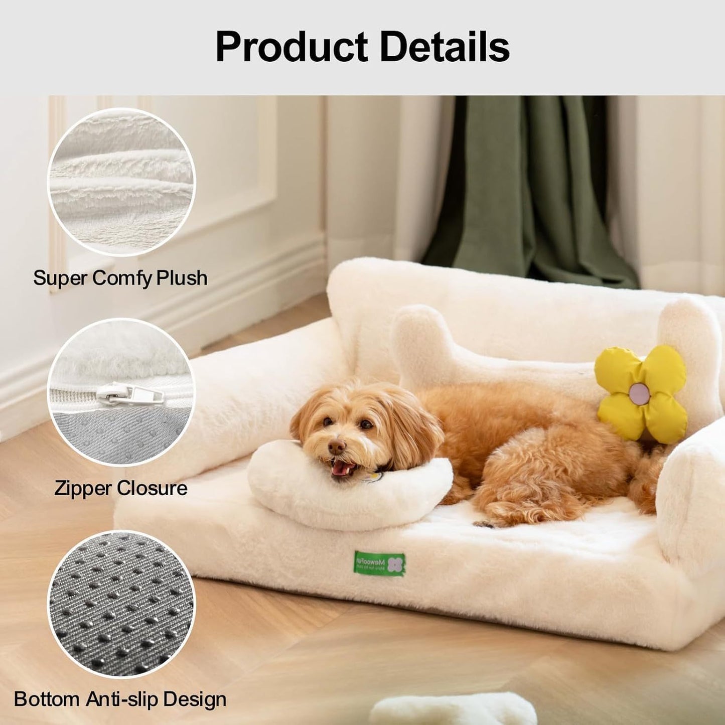 White Comfort Dog&Cat Bed