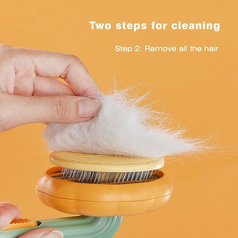 Cat Pumpkin Brush-Grooming Self Cleaning Slicker