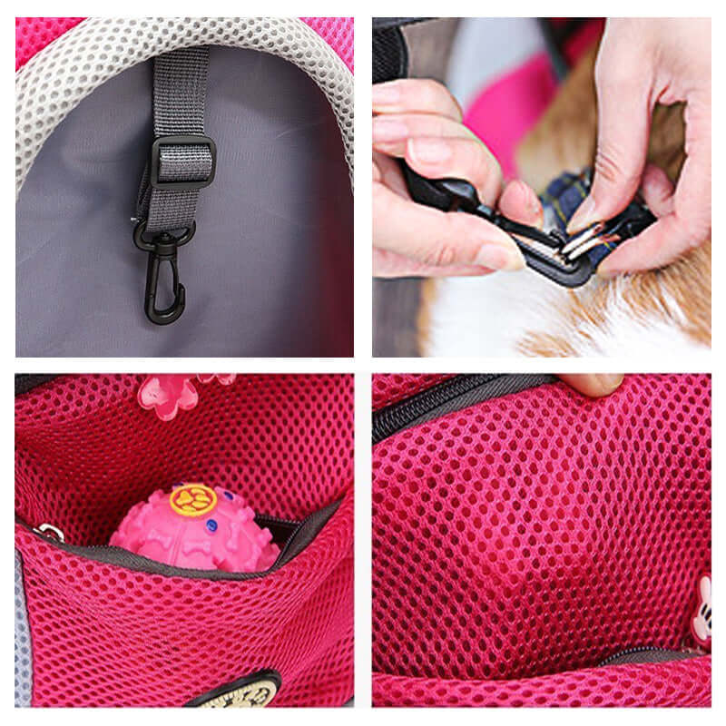 Pet Backpack Carrier for Dogs - Comfortable and Secure Travel Solution