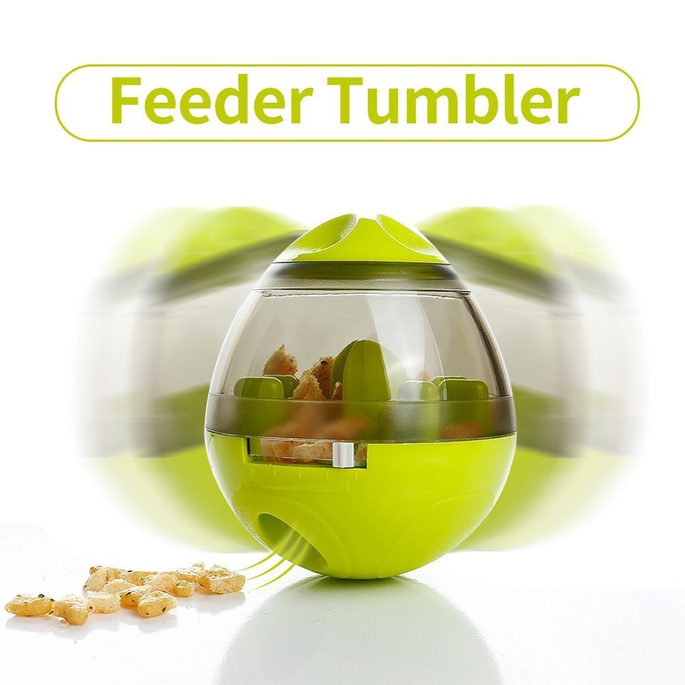 Interactive Dog Food Tumbler - Pet Feeder & Toy Dispenser for Puppies and Dogs