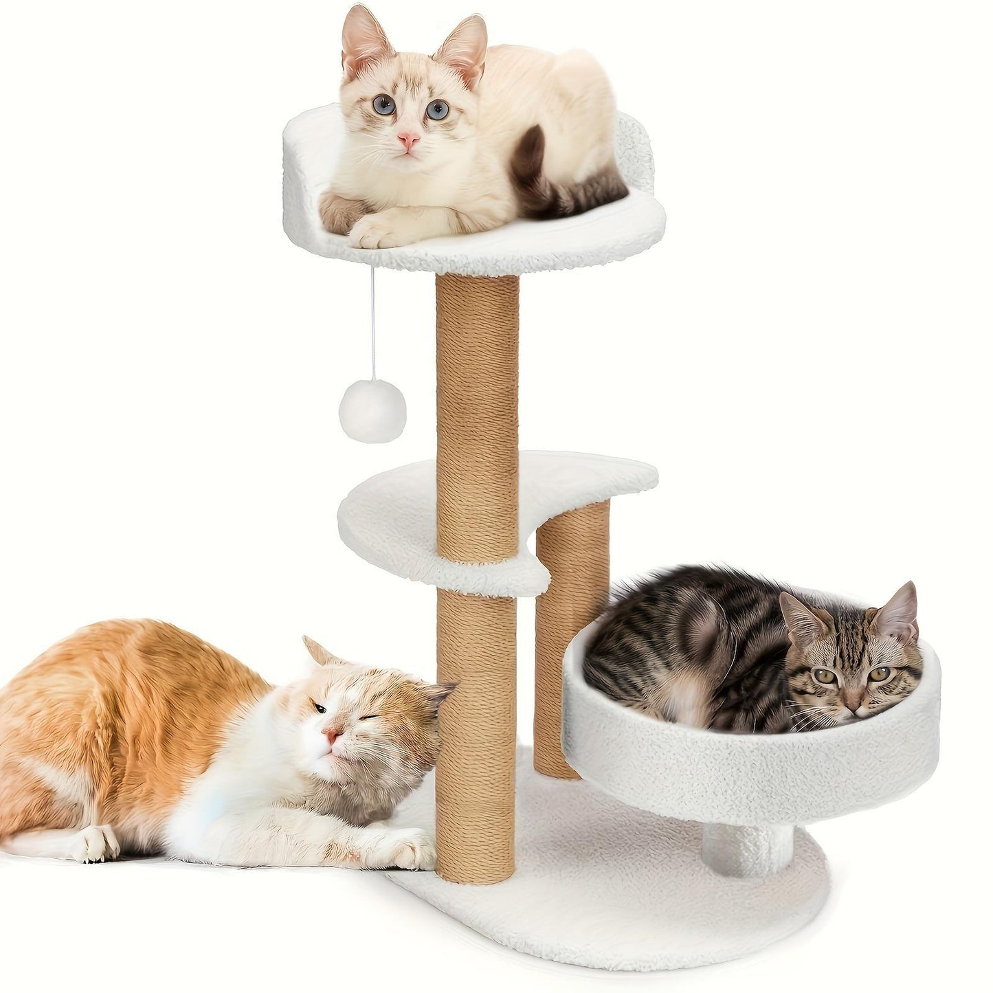 Ultimate Cat Tree – Multi-Level with Scratching Posts & Play Ball Toy
