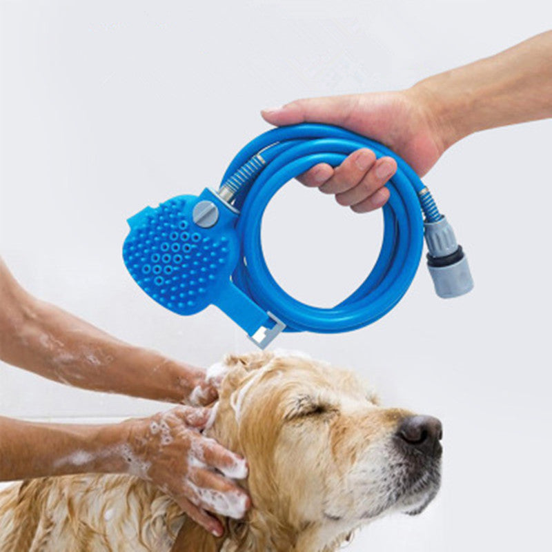 Pet Bathing & Massage Shower Tool – Washing Brush with Sprayer