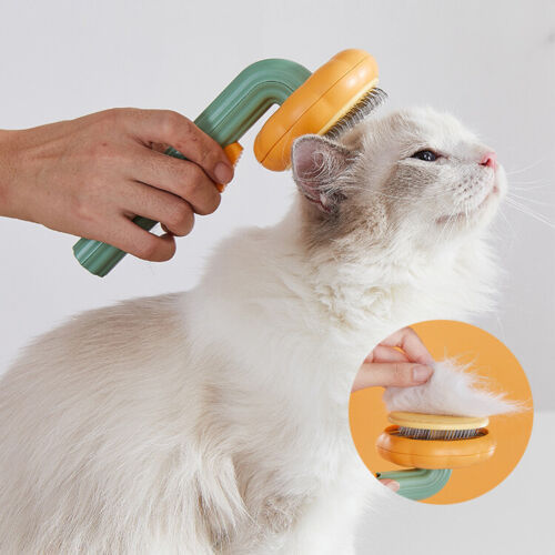 Cat Pumpkin Brush-Grooming Self Cleaning Slicker