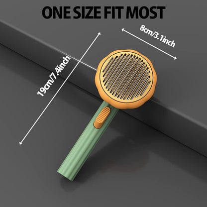 Cat Pumpkin Brush-Grooming Self Cleaning Slicker