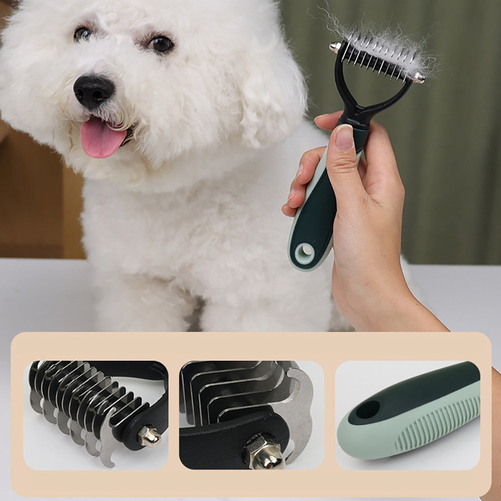 Pet Grooming Clippers Kit - Quiet, Rechargeable Trimmer for Thick Coats & Sensitive Pets
