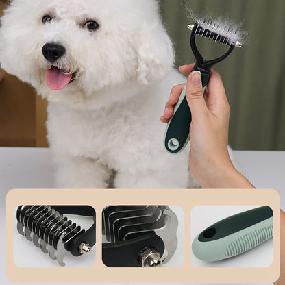 Pet Grooming Clippers Kit - Quiet, Rechargeable Trimmer for Thick Coats & Sensitive Pets