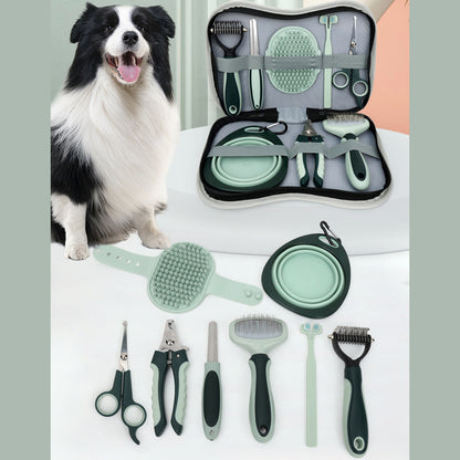 Pet Grooming Clippers Kit - Quiet, Rechargeable Trimmer for Thick Coats & Sensitive Pets