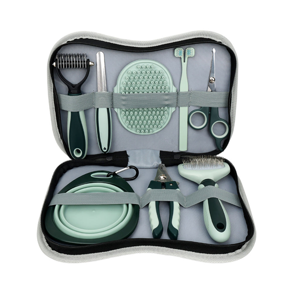 Pet Grooming Clippers Kit - Quiet, Rechargeable Trimmer for Thick Coats & Sensitive Pets