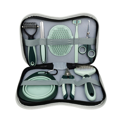 Pet Grooming Clippers Kit - Quiet, Rechargeable Trimmer for Thick Coats & Sensitive Pets