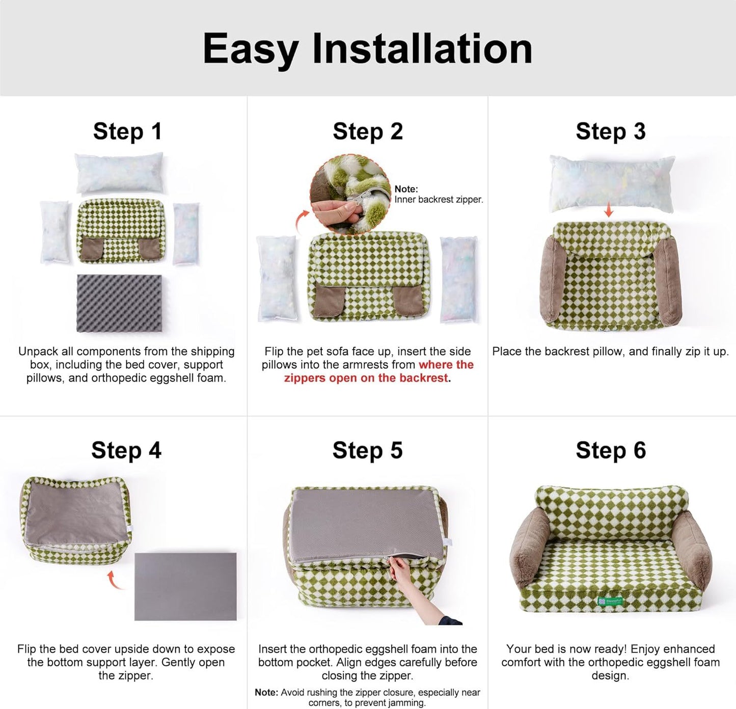White Comfort Dog&Cat Bed