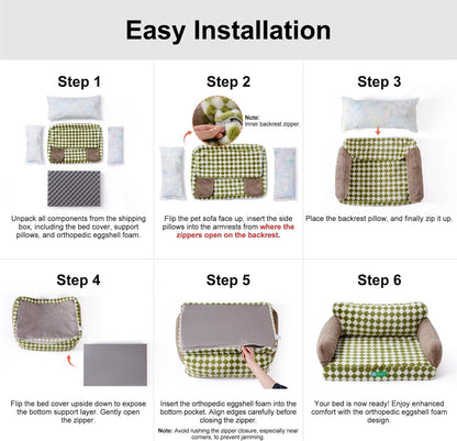 White Comfort Dog&Cat Bed