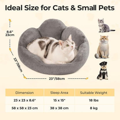 Cat Cozy Bed - Shaped, Soft & Washable