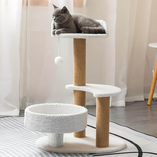 Ultimate Cat Tree – Multi-Level with Scratching Posts & Play Ball Toy