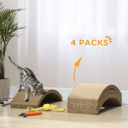 PawHut Reversible Cat Scratcher Set - Cat Wheel