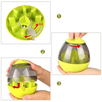Interactive Dog Food Tumbler - Pet Feeder & Toy Dispenser for Puppies and Dogs