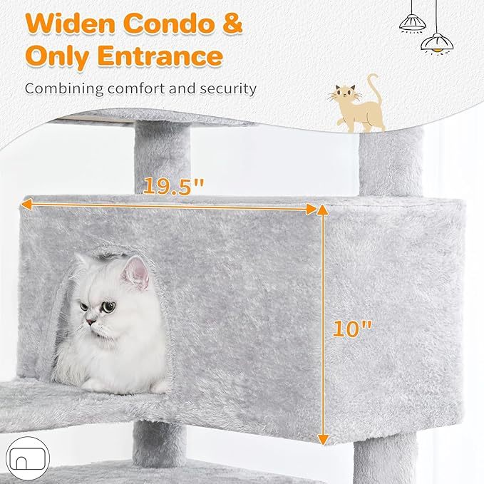 Cat Gray Climbing Frame