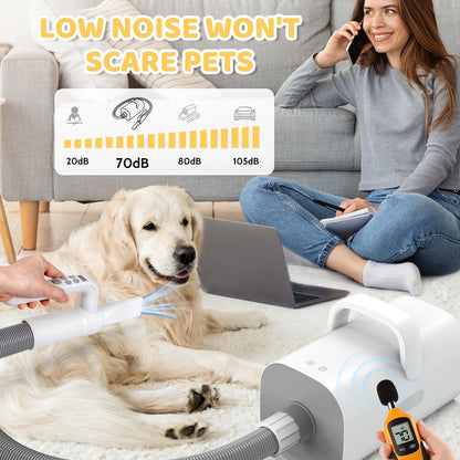 Pet Hair Dryer 4-in-1 with Smart Handle and Customizable Features