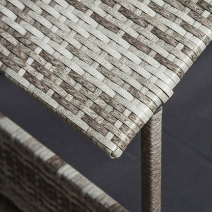 Outdoor Rattan Dog House with Canopy
