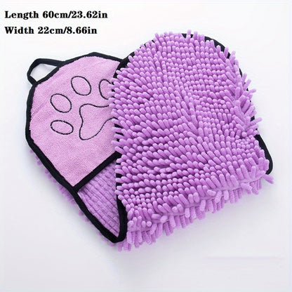 Pet Drying Towel with Hand Pockets – For Dogs & Cats
