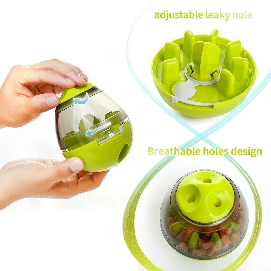 Interactive Dog Food Tumbler - Pet Feeder & Toy Dispenser for Puppies and Dogs