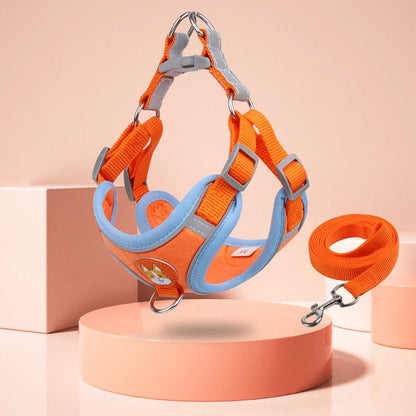 Adjustable Pet Harness and Leash Set – Reflective And No Pull