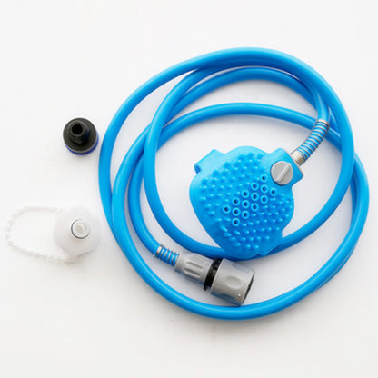 Pet Bathing & Massage Shower Tool – Washing Brush with Sprayer
