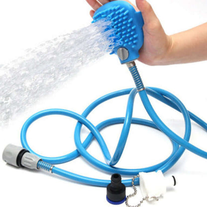 Pet Bathing & Massage Shower Tool – Washing Brush with Sprayer