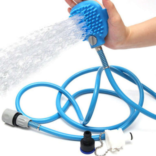 Pet Bathing & Massage Shower Tool – Washing Brush with Sprayer